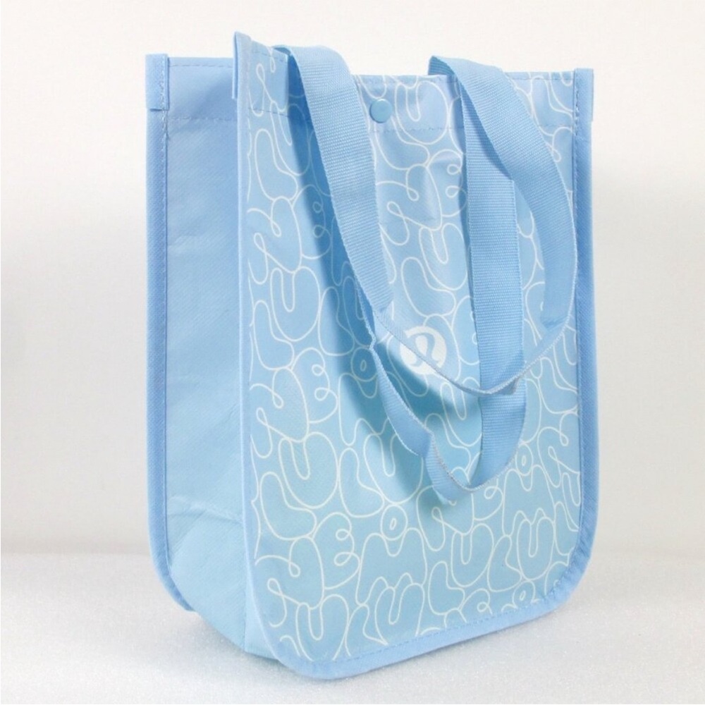 Lululemon Limited Edition Day Dream Blue Bubble Letters Reusable Bag - Small